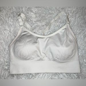 White Sports Bra